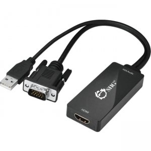 SIIG CE-VG0U11-S1 Portable VGA & USB Audio to HDMI Converter