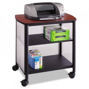 Safco 1857BL Impromptu Machine Stand, One-Shelf, 26-1/4w x 21d x 26-1/2h, Black/Cherry SAF1857BL