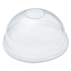 Dart DCCDLR626PK Ultra Clear Dome Cold Cup Lids f/16-24 oz Cups, PET, 100/Pack