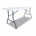 Alera ALEFR72H Fold-in-Half Resin Folding Table, 72w x 29.63d x 29.25h, White