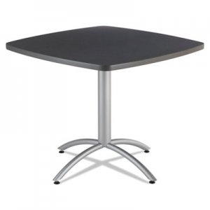 Iceberg 65618 CafeWorks Table, 36w x 36d x 30h, Graphite Granite/Silver ICE65618