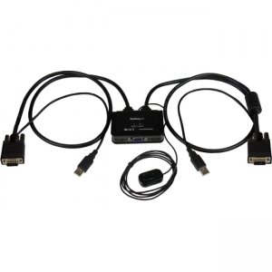 StarTech.com SV211USB 2 Port USB VGA Cable KVM Switch - USB Powered with Remote Switch