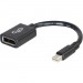 C2G 54303 6in Mini DisplayPort Male to DisplayPort Female Adapter Converter - Black