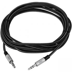 SIIG CB-AU0B12-S1 Woven Fabric Braided 3.5mm Stereo Aux Cable (M/M) - 3M