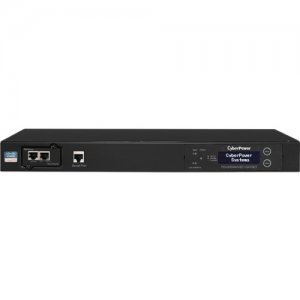 CyberPower PDU20SWHVIEC10ATNET Switched ATS PDU 200-240V 20A 1U 10-Outlets (2) IEC C20