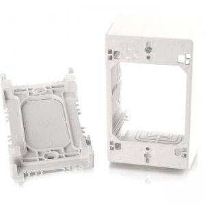 C2G 16086 Wiremold Uniduct Single Gang Extra Deep Junction Box White
