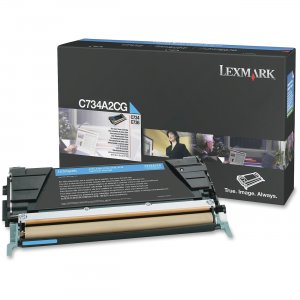 Lexmark C734A2CG Cyan Toner Cartridge LEXC734A2CG