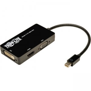 Tripp Lite P137-06N-HDV 6 Inch Mini Displayport to VGA / DVI / HDMI All-in-One Adapter / Converter