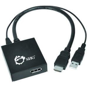 SIIG CE-H22A11-S1 HDMI to DisplayPort 4K Ultra HD Active Adapter