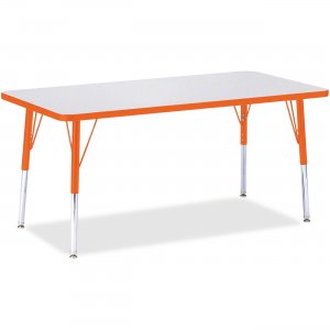 Jonti-Craft 6408114 Orange Edge Rectangle Table