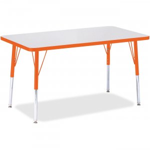 Berries 6478JCA114 Adult Height Color Edge Rectangle Table