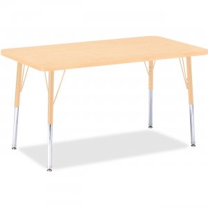 Berries 6478JCA251 Adult Height Maple Top/Edge Rectangle Table