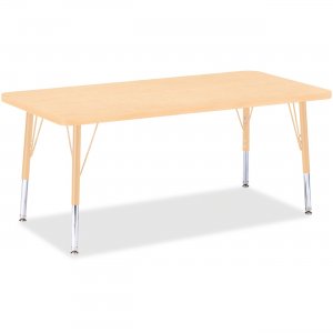 Berries 6403JCA251 Adult Height Maple Top/Edge Rectangle Table