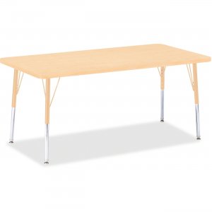 Berries 6408JCA251 Adult Height Maple Top/Edge Rectangle Table