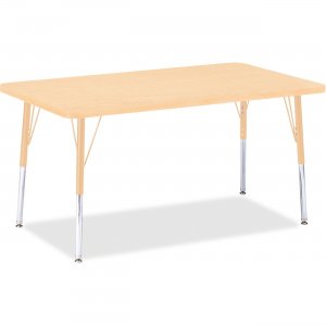 Berries 6473JCA251 Adult Height Maple Top/Edge Rectangle Table