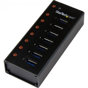 StarTech.com ST7300U3M 7 Port USB 3.0 Hub - Desktop or Wall-mountable Metal Enclosure