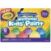 Crayola 542400 6-color Glitter Washable Kids Paint CYO542400