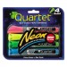 Quartet QRT79551 Neon Dry Erase Marker Set, Broad Bullet Tip, Assorted Colors, 4/Set