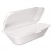 Dart DCC99HT1R Foam Hoagie Container with Removable Lid, 9-4/5x5-3/10x3-3/10, White, 125/Bag