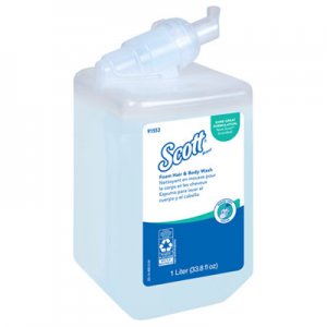 Scott KCC91553 Pro Foam Hair and Body Wash, 1000 mL, Refill, 6/Carton