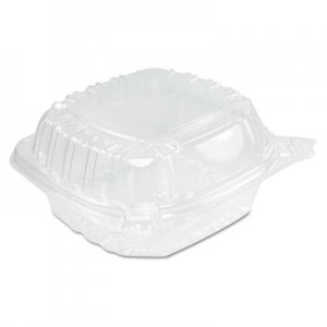 Dart DCCC53PST1 ClearSeal Hinged Clear Containers, 13 4/5 oz, Clear, Plastic, 5.4 x 5.3 x 2.6