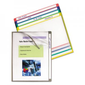 C-Line CLI62160 Write-On Project Folders, Straight Tab, Letter Size, Assorted Colors, 25/Box