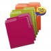 Smead SMD75406 Organized Up Heavyweight Vertical File Folders, Assorted Bright Tones, 6/Pack