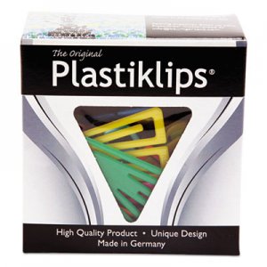 Baumgartens LP0200 Plastiklips Paper Clips, Small, Assorted Colors, 1,000/Box BAULP0200