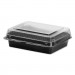 Dart SCC851611PS94 Specialty Containers, Black/Clear, 18oz, 6.22w x 5.91d x 2.09h, 200/Carton