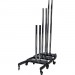 Premier Mounts BW-BASE Dual Pole Cart Base with Nesting Capability and PSD-HDCA Mount Adapter