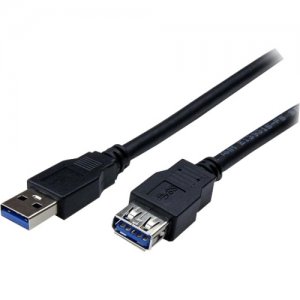 StarTech.com USB3SEXT2MBK 2m Black SuperSpeed USB 3.0 Extension Cable A to A - M/F