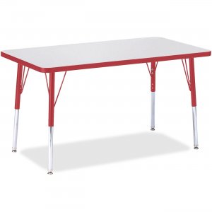 Berries 6478JCA008 Adult Height Color Edge Rectangle Table