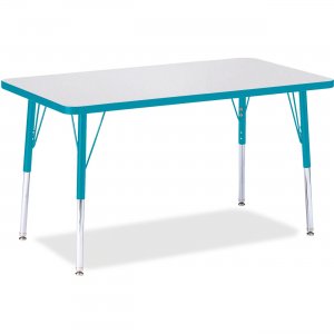 Berries 6478JCA005 Adult Height Color Edge Rectangle Table