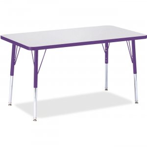 Berries 6478JCA004 Adult Height Color Edge Rectangle Table