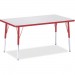 Berries 6473JCA008 Adult Height Color Edge Rectangle Table
