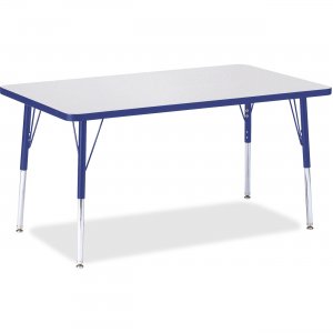 Berries 6473JCA003 Adult Height Color Edge Rectangle Table
