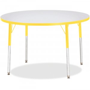 Berries 6468JCA007 Adult Height Color Edge Round Table