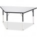 Berries 6443JCA180 Adult-sz Gray Laminate Trapezoid Table