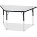 Berries 6438JCA180 Adult-sz Gray Laminate Trapezoid Table