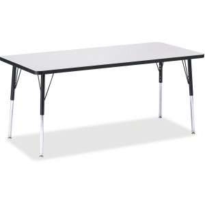 Berries 6413JCA180 Adult Height Color Edge Rectangle Table