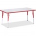 Berries 6408JCA008 Adult Height Color Edge Rectangle Table