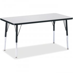 Berries 6403JCA180 Adult Height Color Edge Rectangle Table