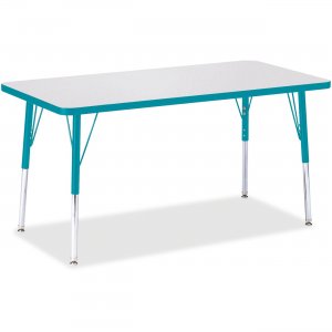 Berries 6403JCA005 Adult Height Color Edge Rectangle Table