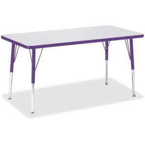 Berries 6403JCA004 Adult Height Color Edge Rectangle Table