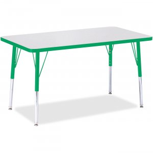 Berries 6478JCA119 Adult Height Color Edge Rectangle Table