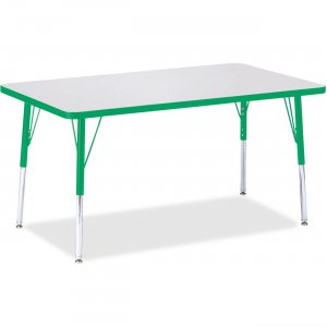 Berries 6473JCA119 Adult Height Color Edge Rectangle Table