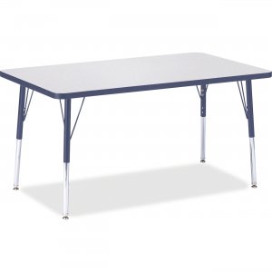 Berries 6473JCA112 Adult Height Color Edge Rectangle Table