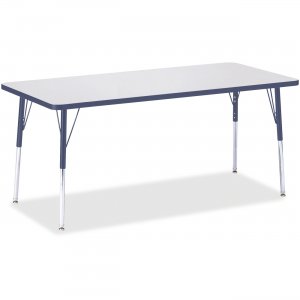 Berries 6413JCA112 Adult Height Color Edge Rectangle Table