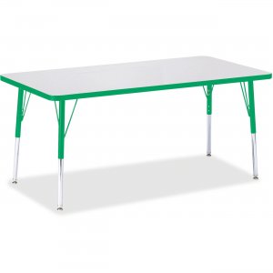 Berries 6408JCA119 Adult Height Color Edge Rectangle Table