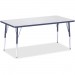 Berries 6408JCA112 Adult Height Color Edge Rectangle Table